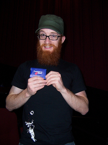 Rob reunited with his card